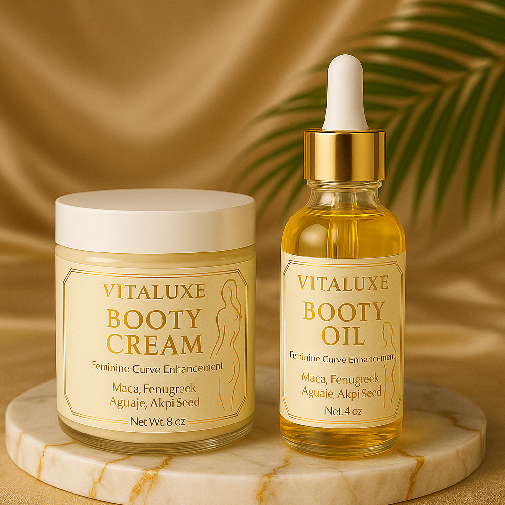 Mini Booty Bundle – Cream & Oil Duo for Natural Curve Enhancement