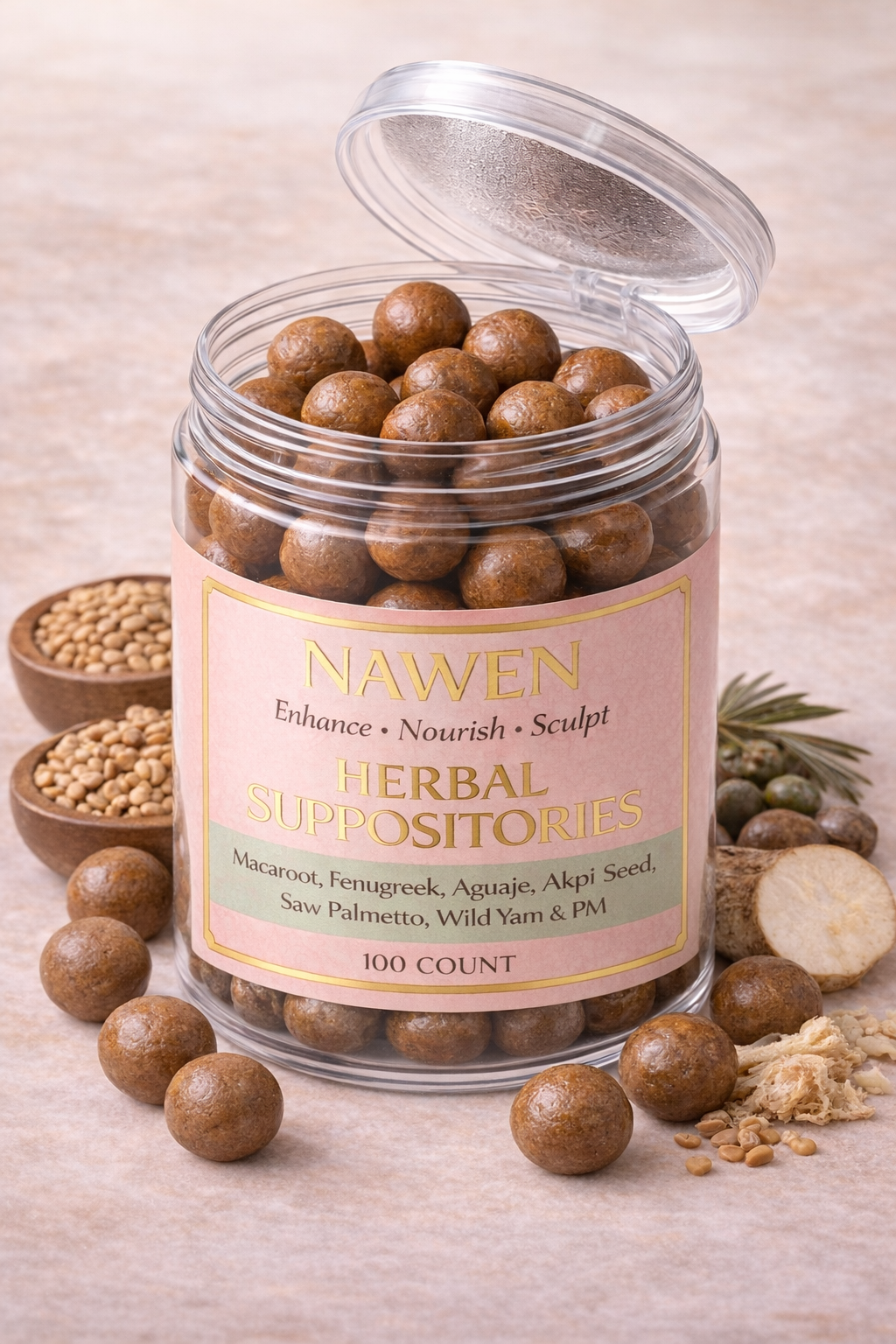 Herbal Curve Suppositories – 60 Count