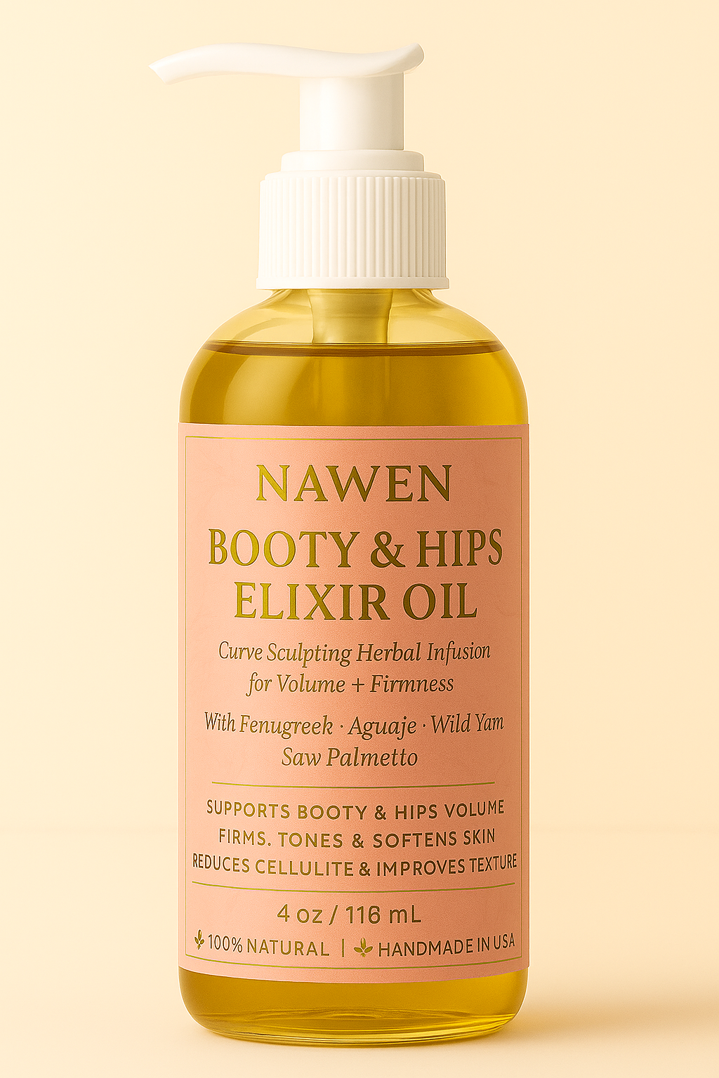Booty Enhancement Oil – Curve Boosting & Skin Firming (4 oz)