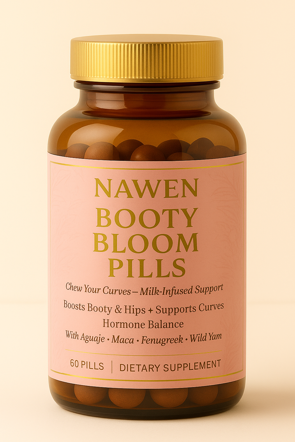Booty Enhancement Pills – Natural Curves from Within (60 Capsules)