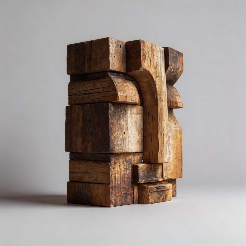 Architectural Silence of Wood  ｜ Wood Sculpture