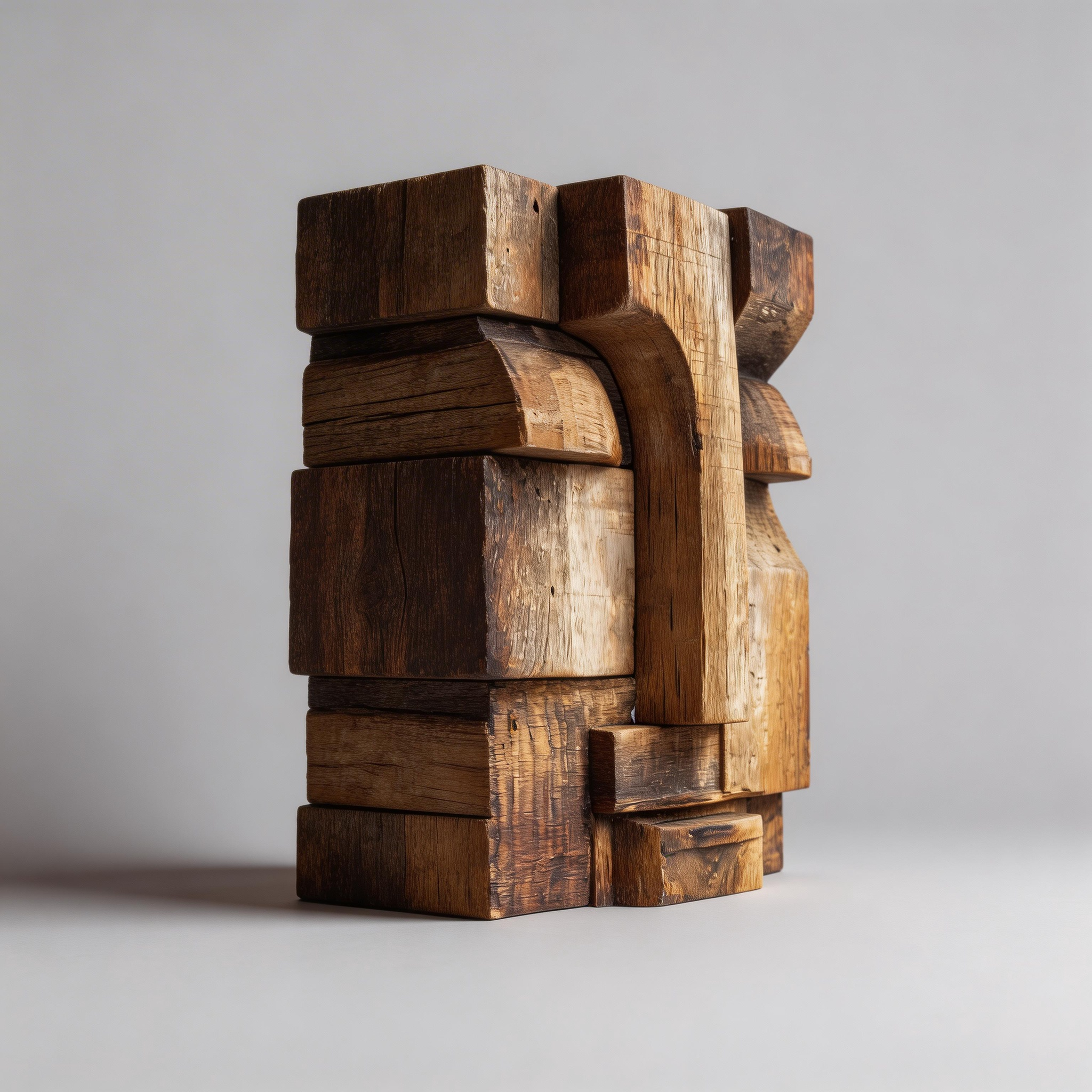 Architectural Silence of Wood  ｜ Wood Sculpture