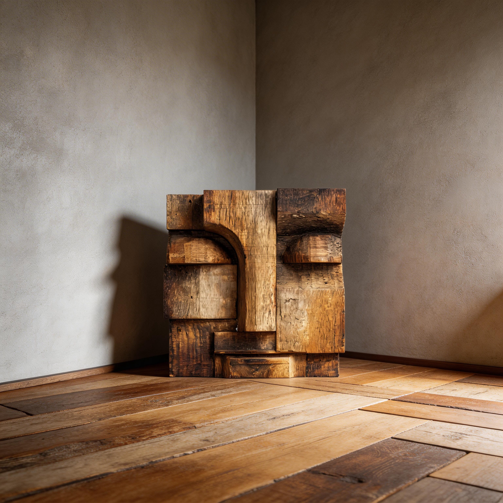 Architectural Silence of Wood  ｜ Wood Sculpture
