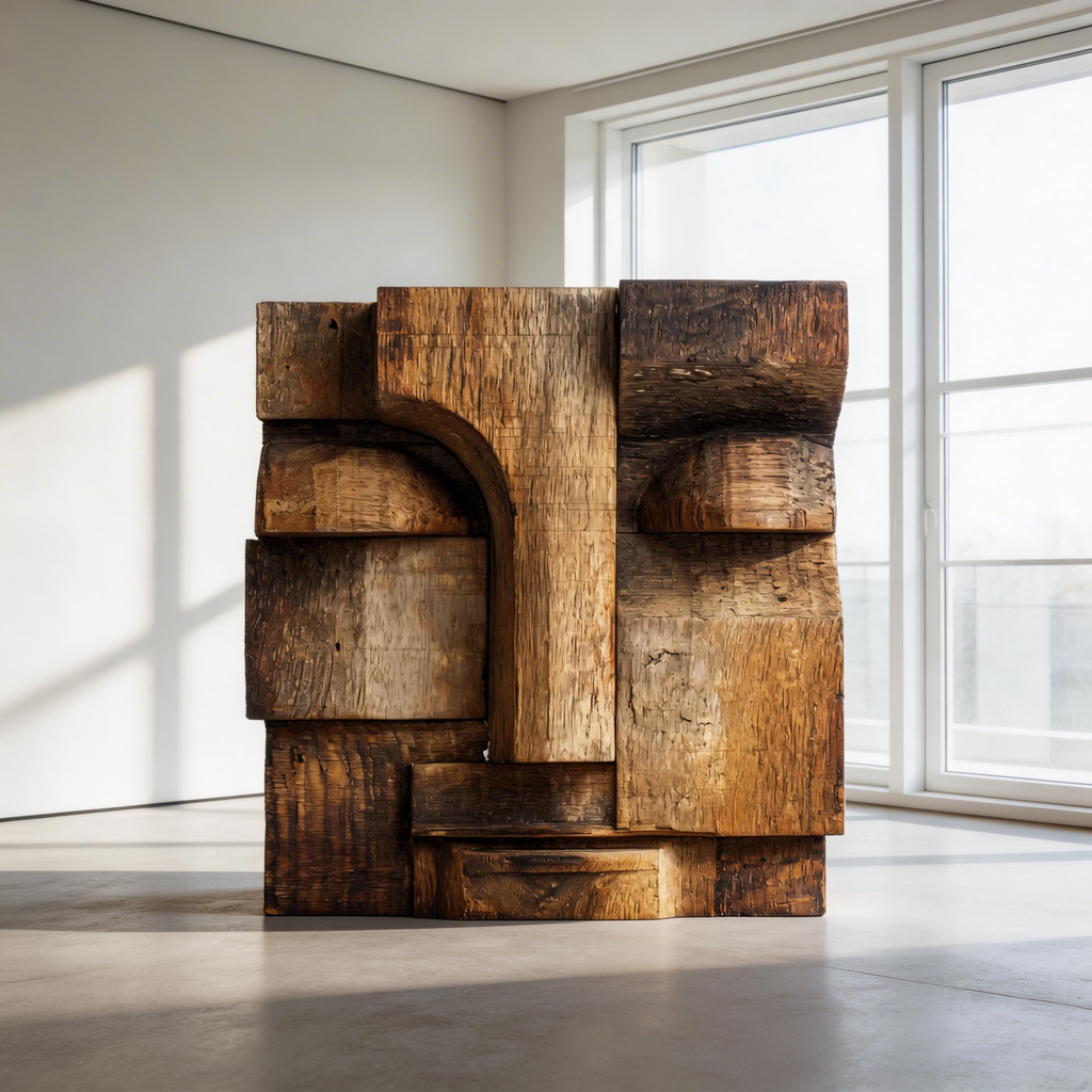Architectural Silence of Wood  ｜ Wood Sculpture