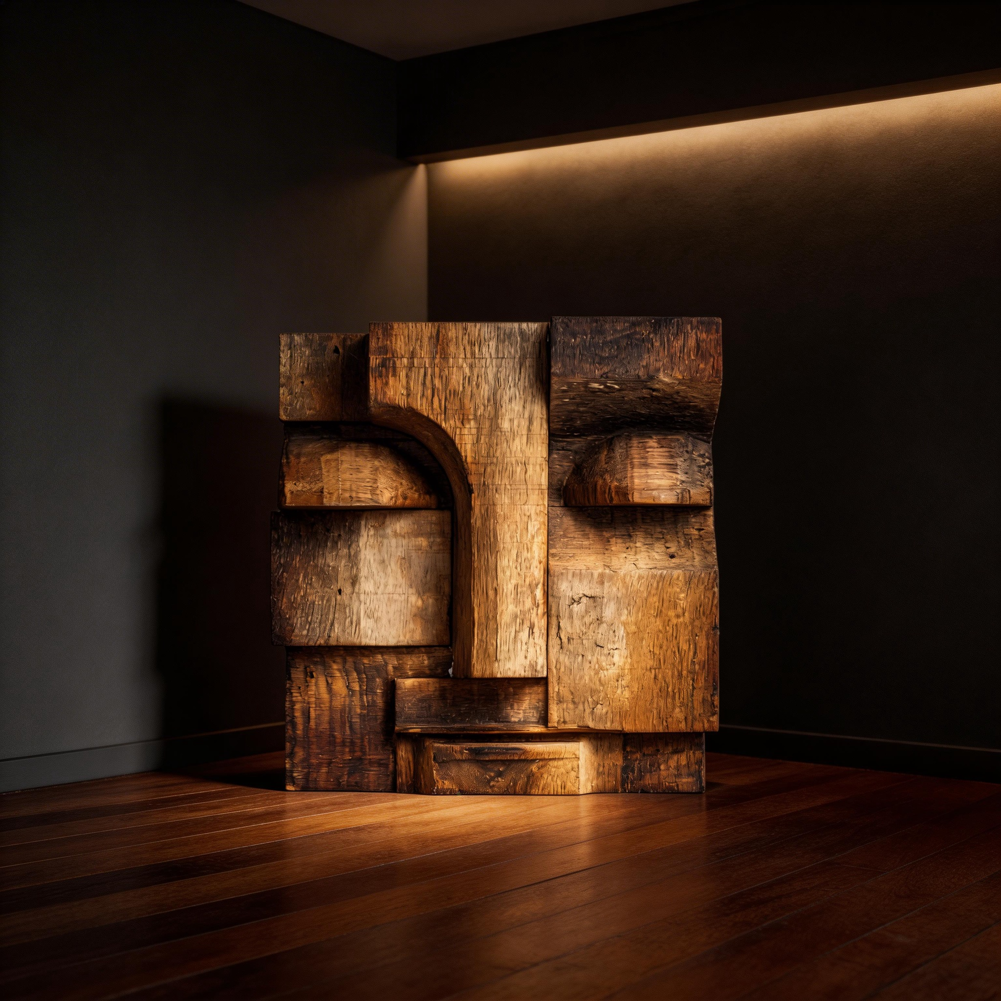 Architectural Silence of Wood  ｜ Wood Sculpture