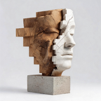 Fragmented Duality l Wood Sculpture