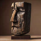 Ancient Fissure l Wood Sculpture