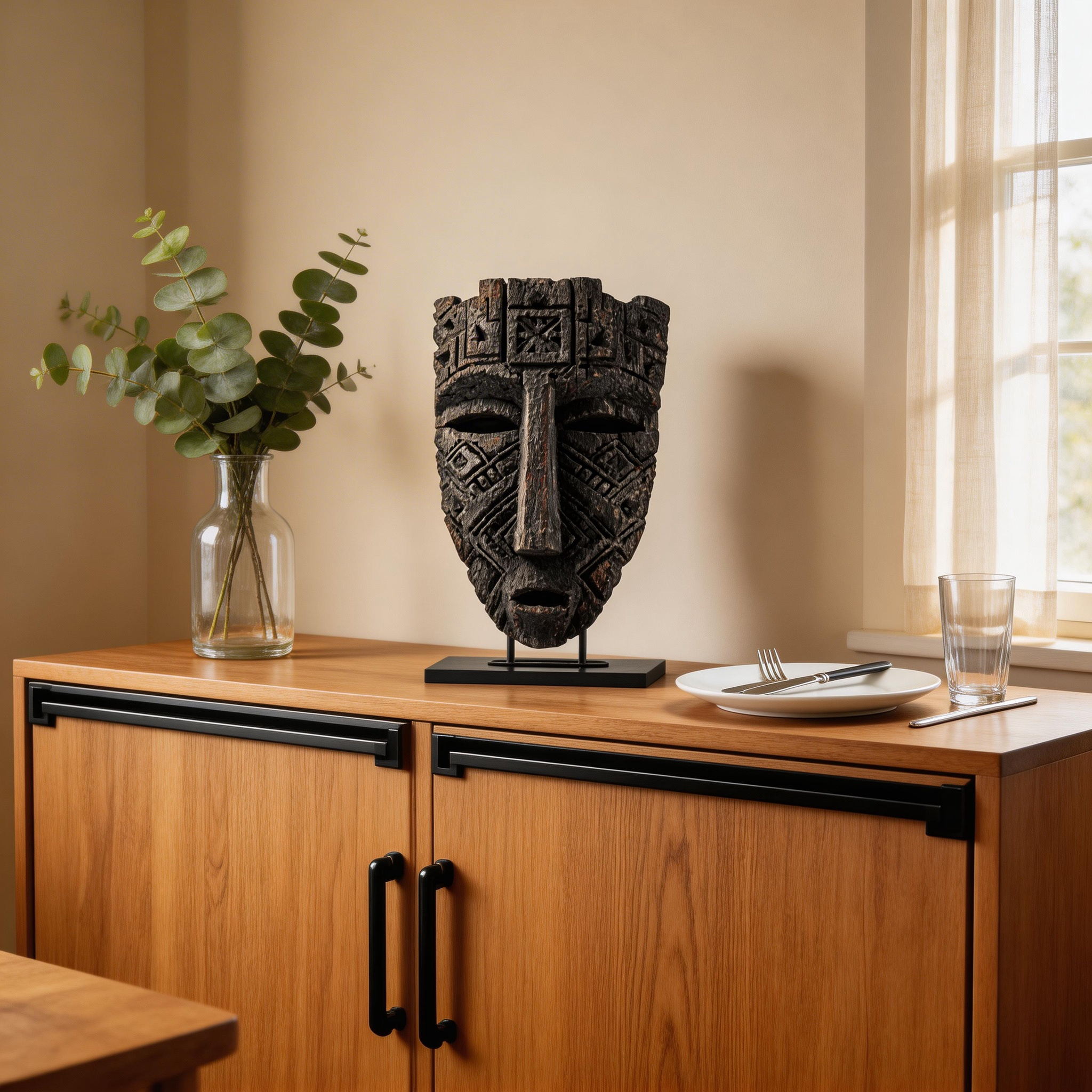 Ancient Sentine l Wood Sculpture
