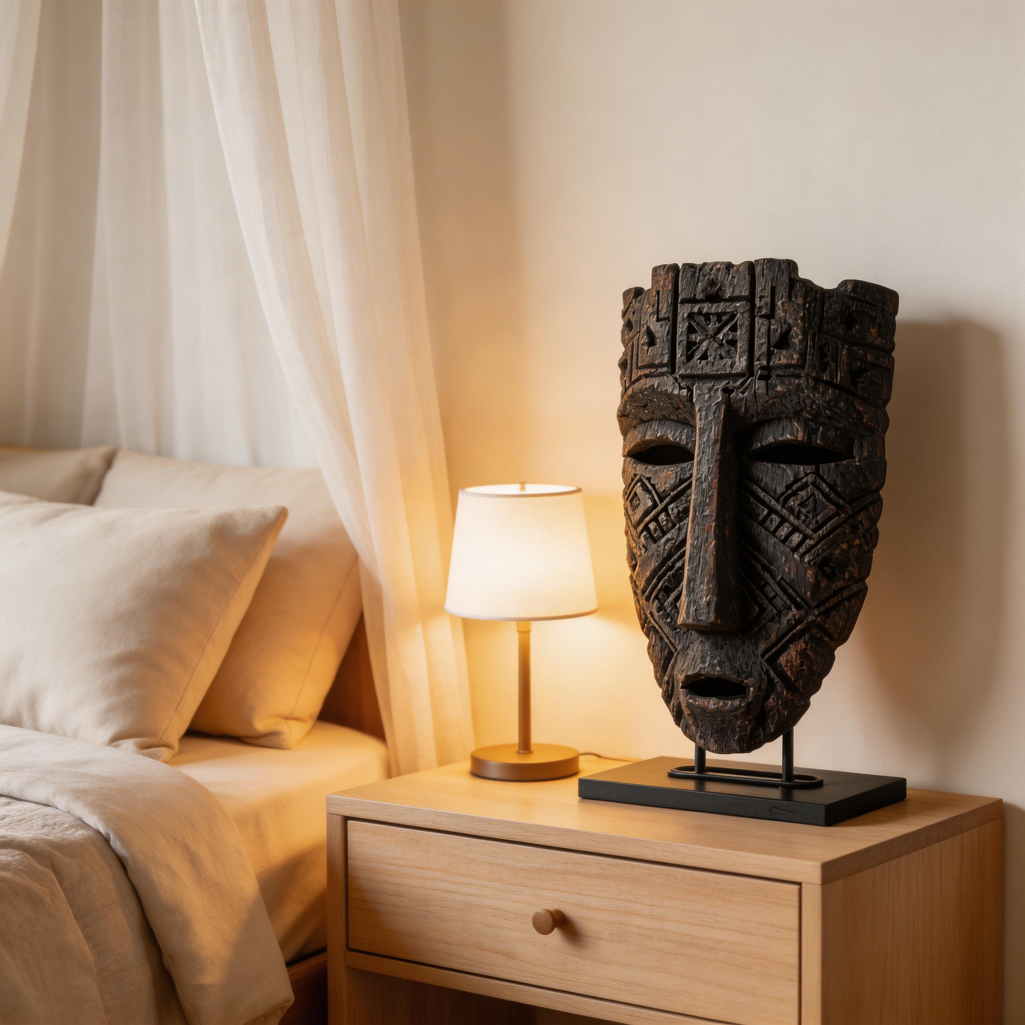 Ancient Sentine l Wood Sculpture