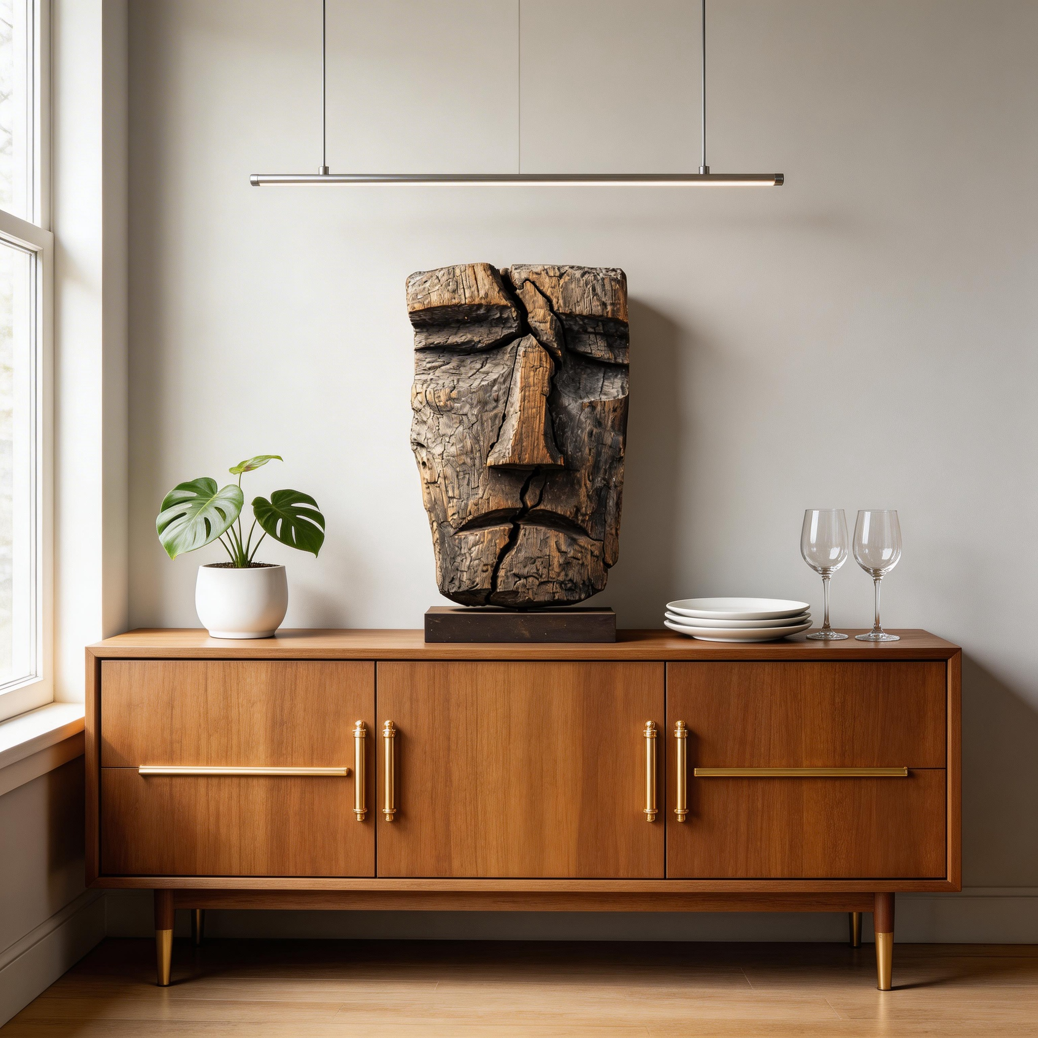 Ancient Fissure l Wood Sculpture