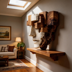 Fragmented Mind l Wood Sculpture