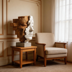 Fragmented Duality l Wood Sculpture