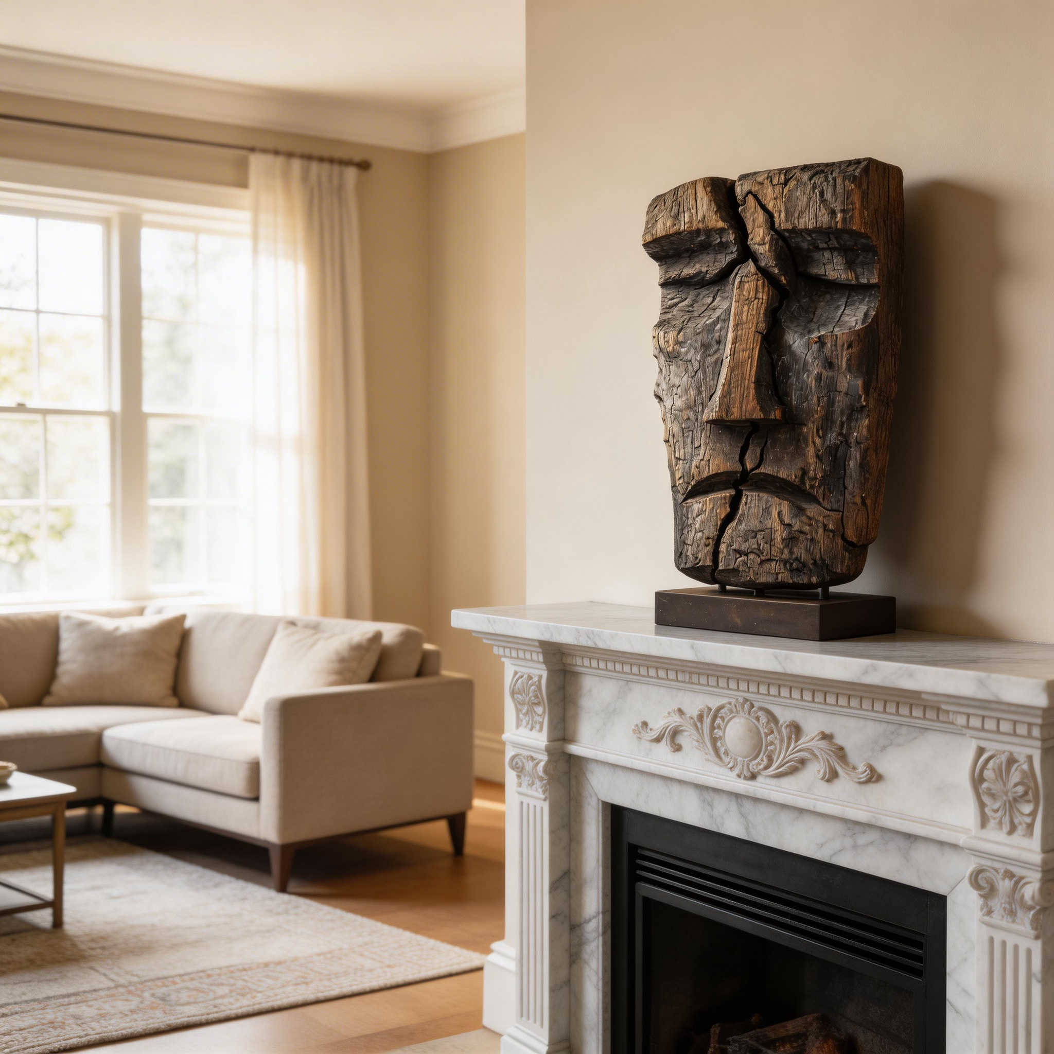 Ancient Fissure l Wood Sculpture