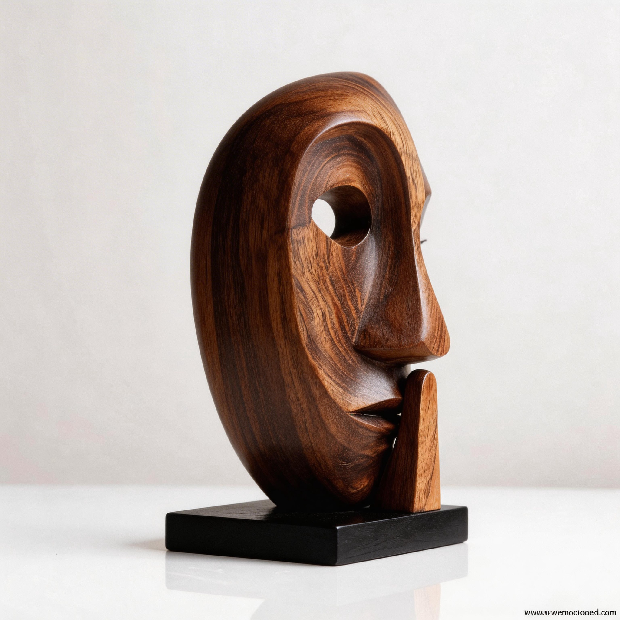 Asymmetrical Whisper Mask Sculpture