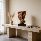 Polished Silence Mask Sculpture