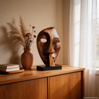 Asymmetrical Whisper Mask Sculpture