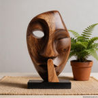 Asymmetrical Whisper Mask Sculpture