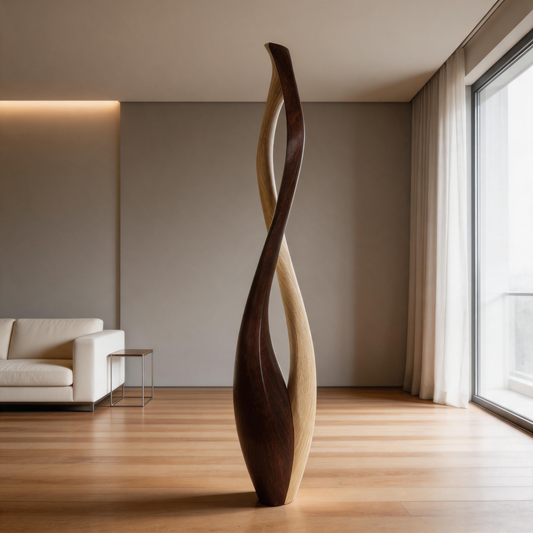 Contrast in Flow    | Large Wood Sculpture