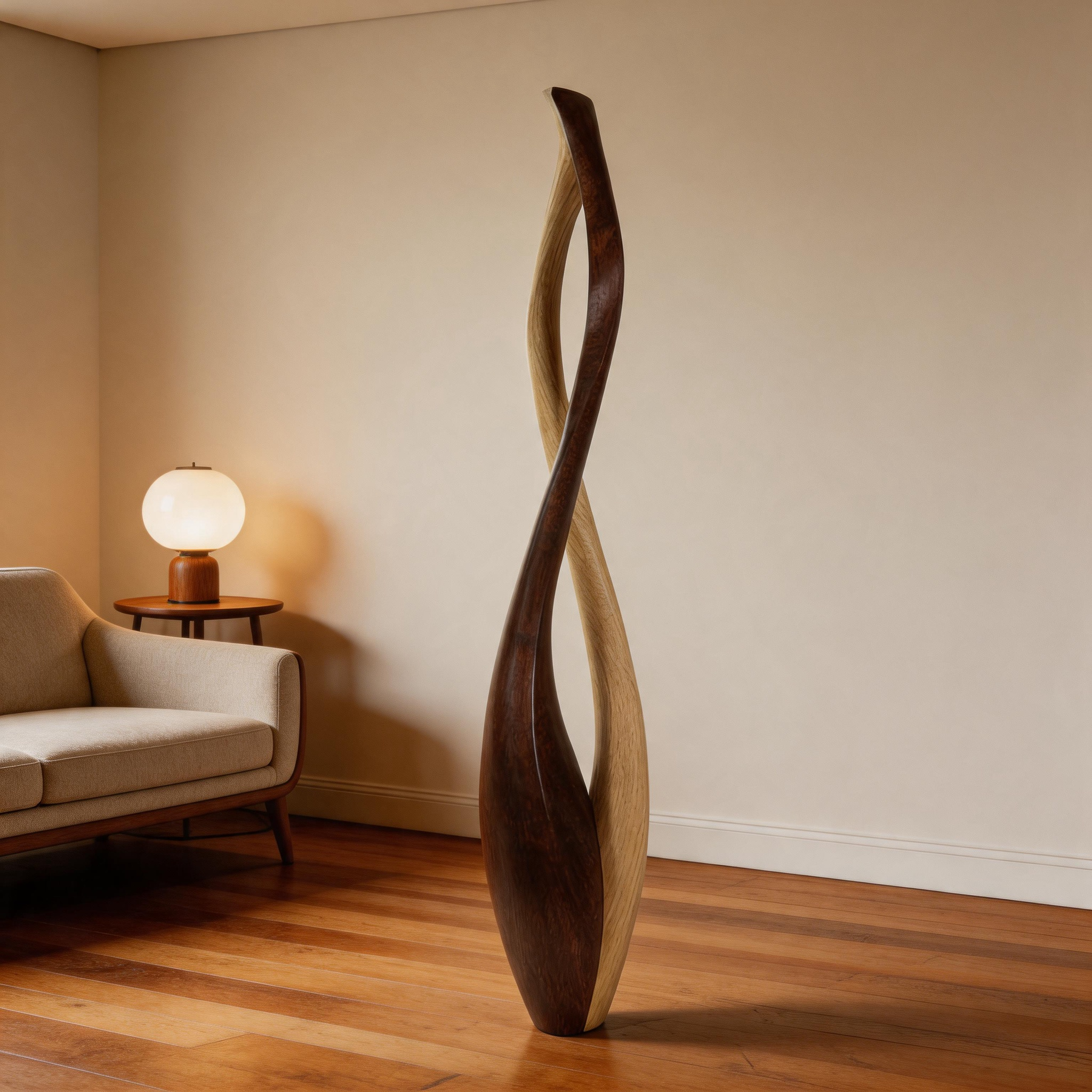 Contrast in Flow    | Large Wood Sculpture