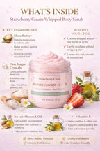Strawberry Cream Whipped Body Scrub