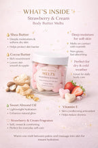 strawberry cream body butter melts